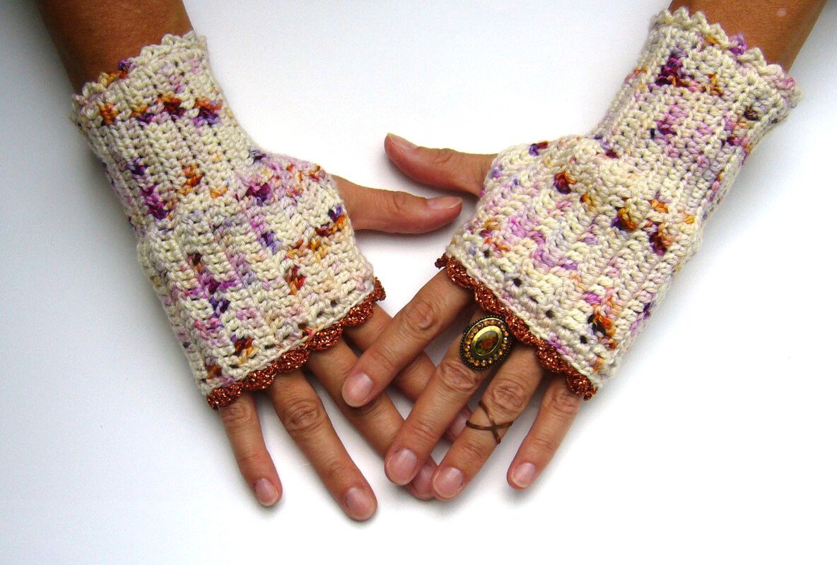 Häkelanleitung für  Pulswärmen Armstulpen Handstulpen - Bild 2