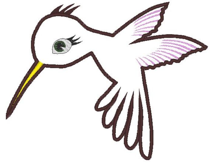 Stickdatei Kolibri Vogel