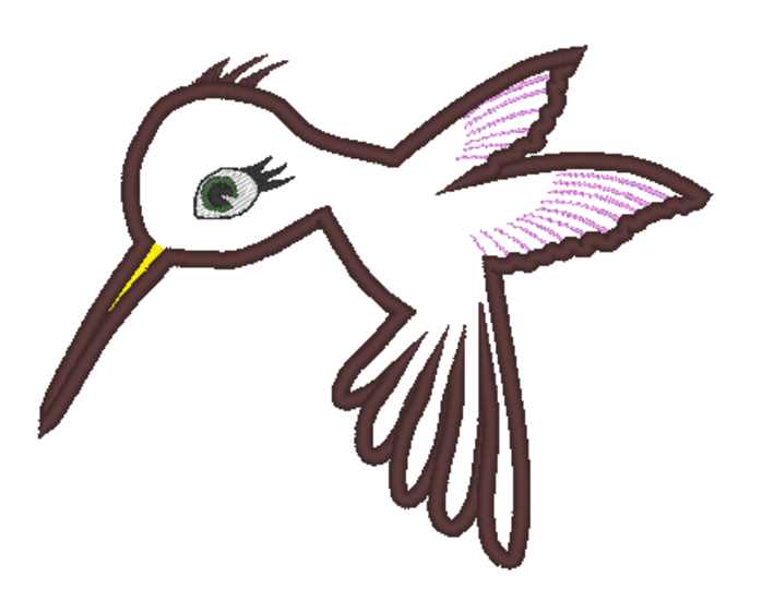 Stickdatei Kolibri Vogel
