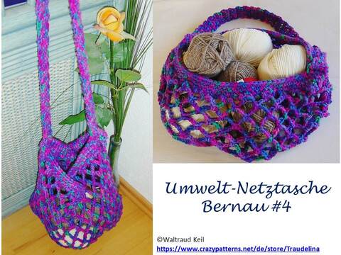 Umwelt-Netz-Tasche Bernau #4 - Häkelanleitung