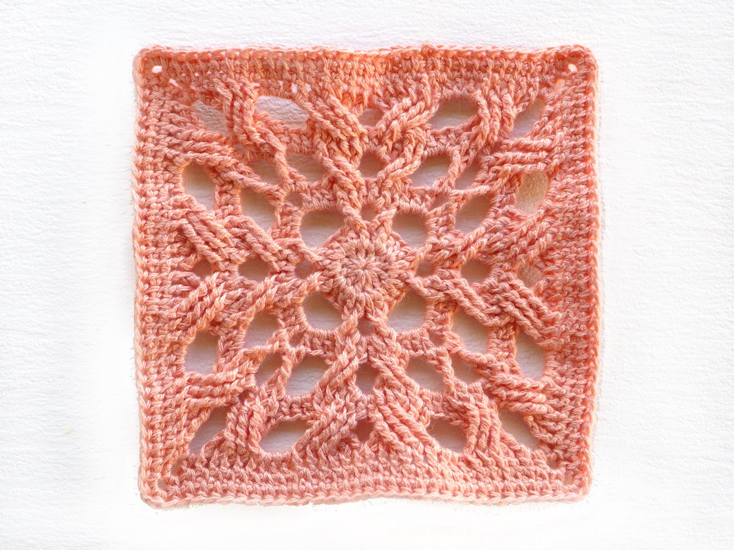 Mod. 020 - H&auml;kelanleitung - Granny mit Zopfmuster - Bild 2