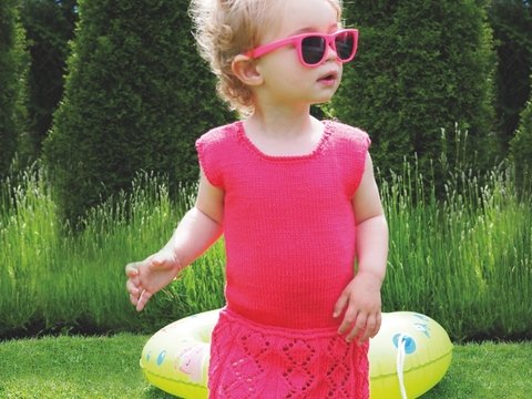 Strickanleitung Kinderkleid "Macau" 758035