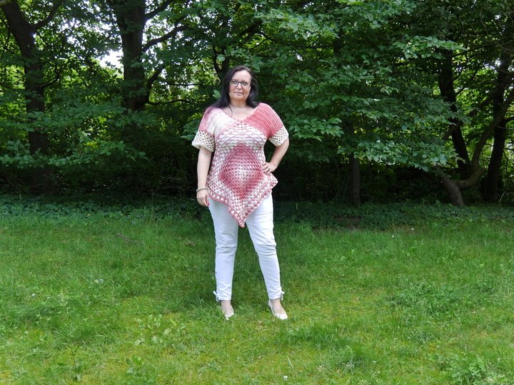 Häkelanleitung Zipfeltunika bis auf Größe XL leicht anzupassen