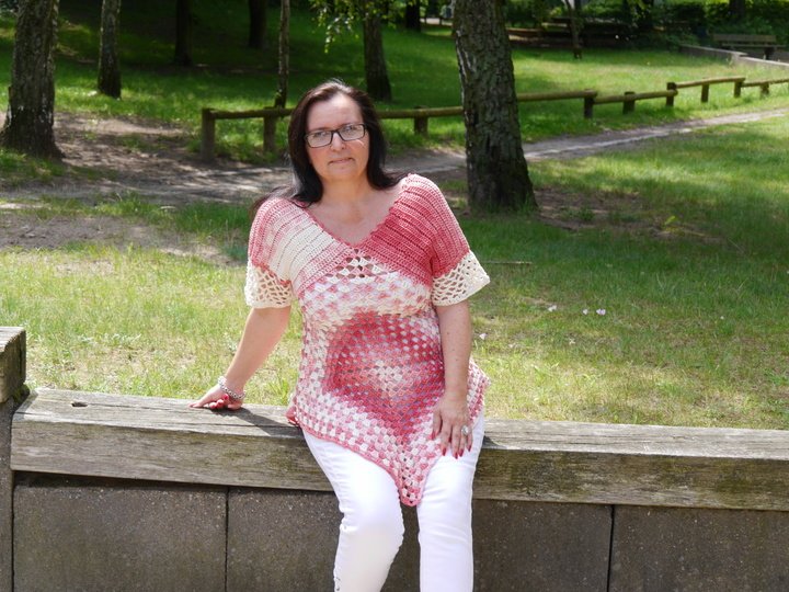 Häkelanleitung Zipfeltunika bis auf Größe XL leicht anzupassen