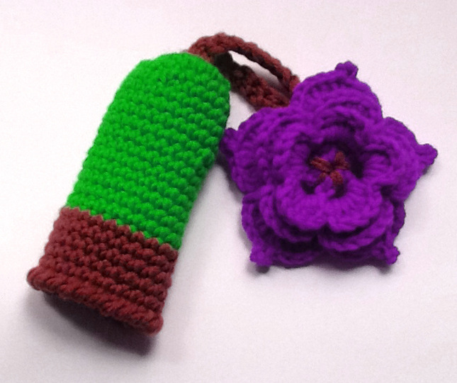 Schlüsseltäschchen mit Rose