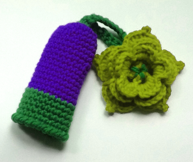 Schlüsseltäschchen mit Rose