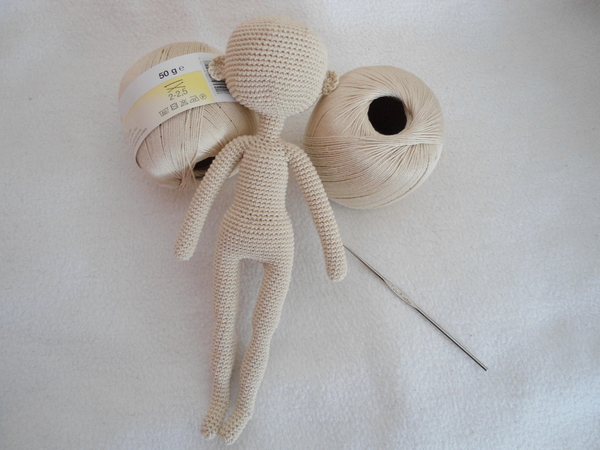 basic doll body crochet pattern ( not include doll's hair)