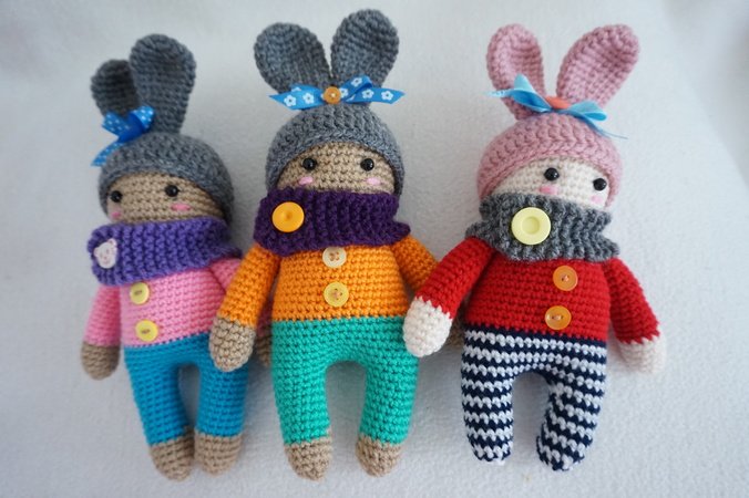 Cute doll crochet pattern