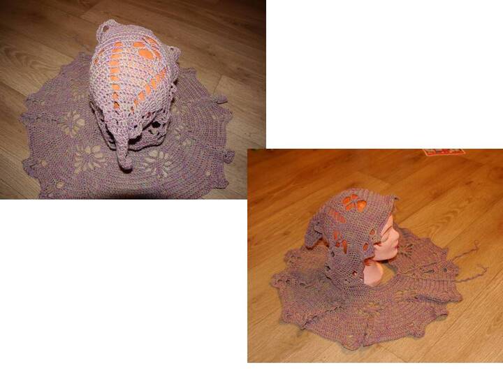 Kurzponcho mit Zipfelmütze