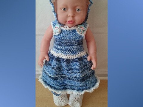 Puppenkleiderset 40 cm Puppen Modell 1