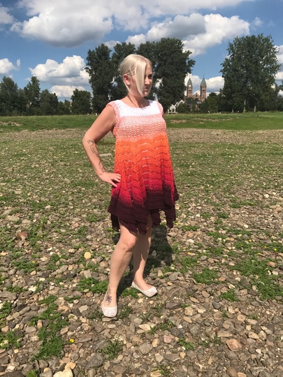 Häkelanleitung Kleid "Kisses in the Sun" - alle Größen/RVO
