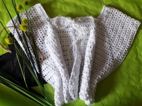 Häkelanleitung Jäckchen für Hochzeit - Größe variabel