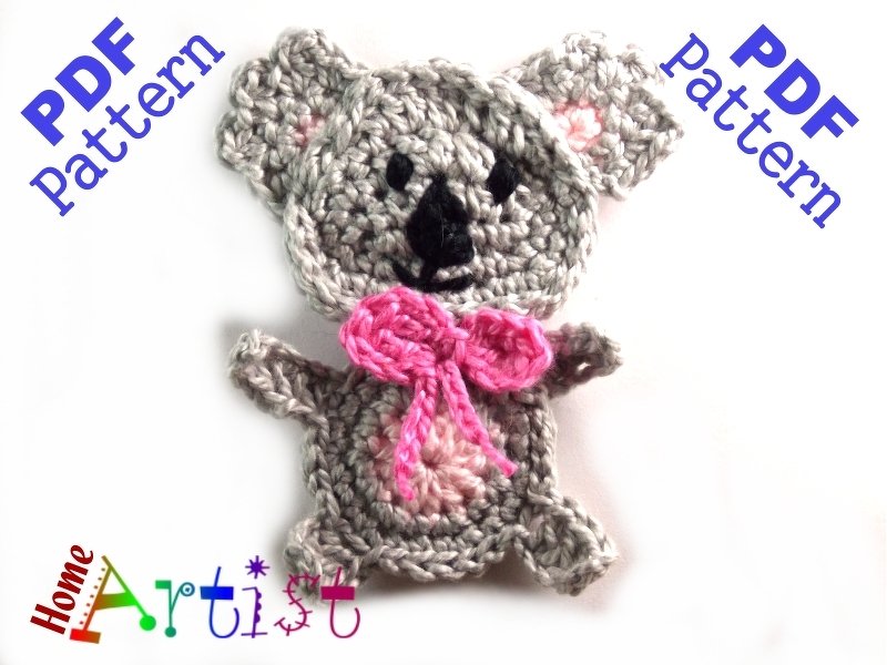 Koala Crochet Applique Pattern - Image 2
