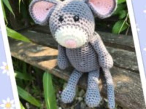 Häkelanleitung Kuschelschnuffelbande Maus