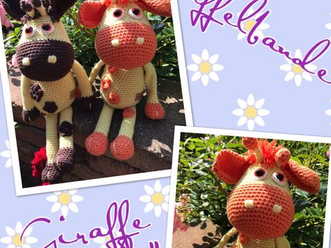 Häkelanleitung Kuschelschnuffelbande Giraffe "Gisela"