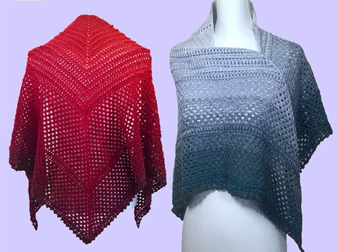 Häkelanleitung Dreieckstuch Noppentraum