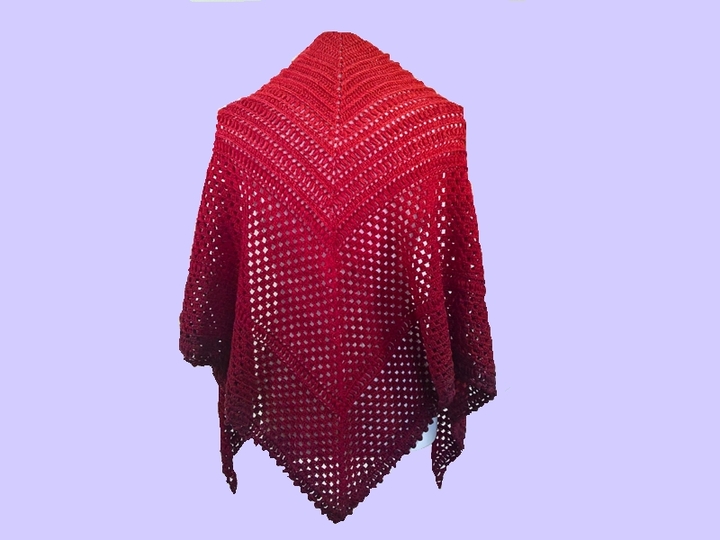 Häkelanleitung Dreieckstuch Noppentraum