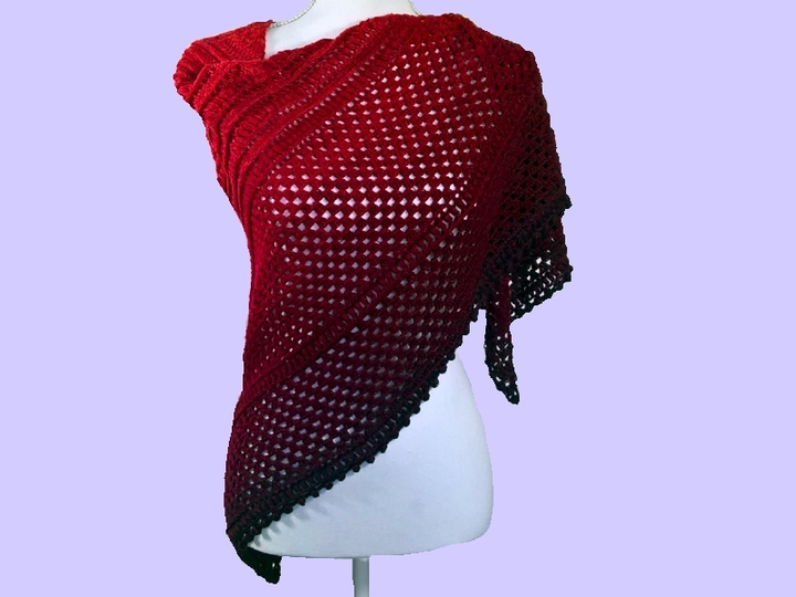 Häkelanleitung Dreieckstuch Noppentraum