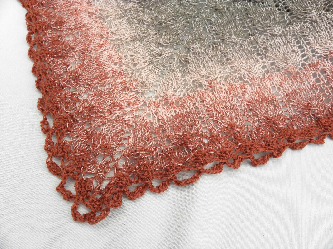 Tuch "Niagarafälle" mit 1 Woolly Hugs BOBBEL-MERINO stricken - Bild 9