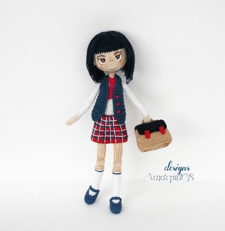 Pattern Doll Schoolgirl