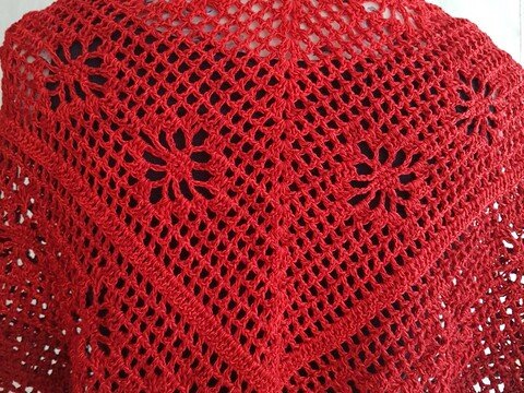 Dreieckstuch "Chrystal", Häkelanleitung