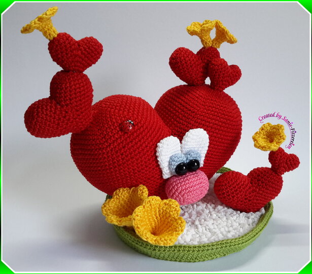 Häkelanleitung Herzchenkaktus, Amigurumi