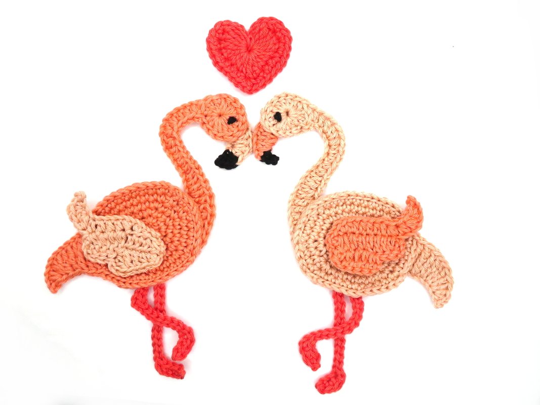 Flamingo Crochet Applique Pattern - Image 2