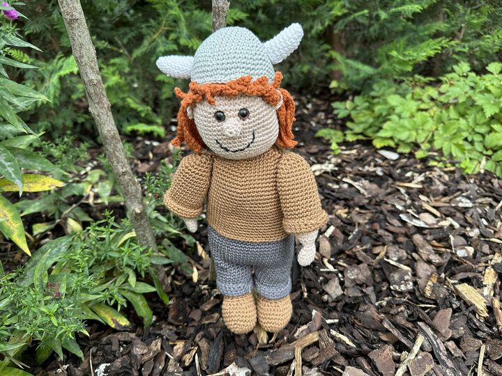 Häkelanleitung - Wanja Wikinger