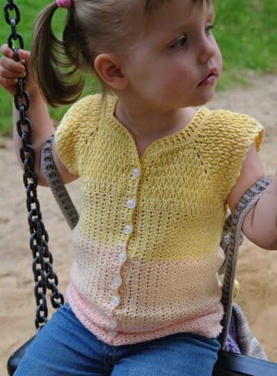 Häkelanleitung Weste/ Kurzarmjacke für Kinder (alle Größen)