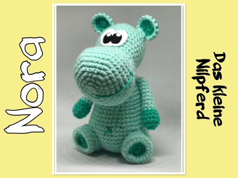 Nilpferd Hippo Nora Häkelanleitung
