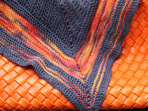 Strickanleitung, Lavastrom, Schultertuch