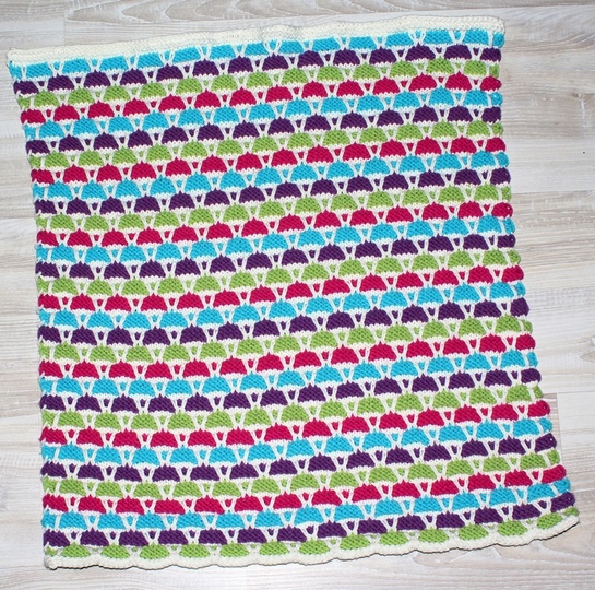 Strickanleitung Babydecke, Plaid, Krabbeldecke, Spieldecke farbenfroh