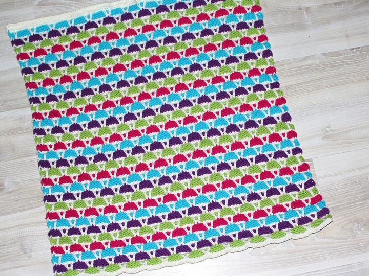 Strickanleitung Babydecke, Plaid, Krabbeldecke, Spieldecke farbenfroh