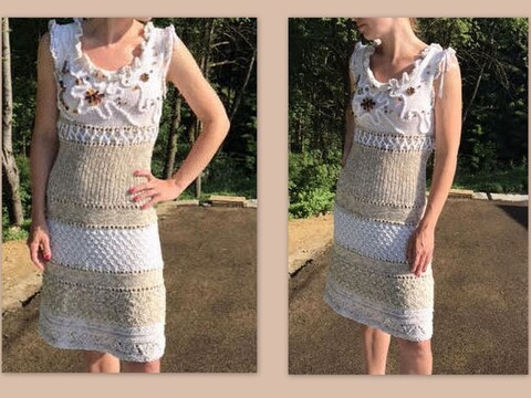 TOP ODER KLEID * STRICKANLEITUNG IN GR: 36 - 46