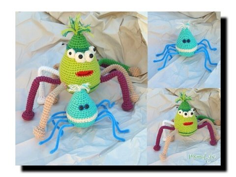 Amigurumi Spinnen - Häkelanleitung