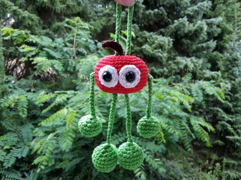 Häkelanleitung Taschenbaumler Apfelino