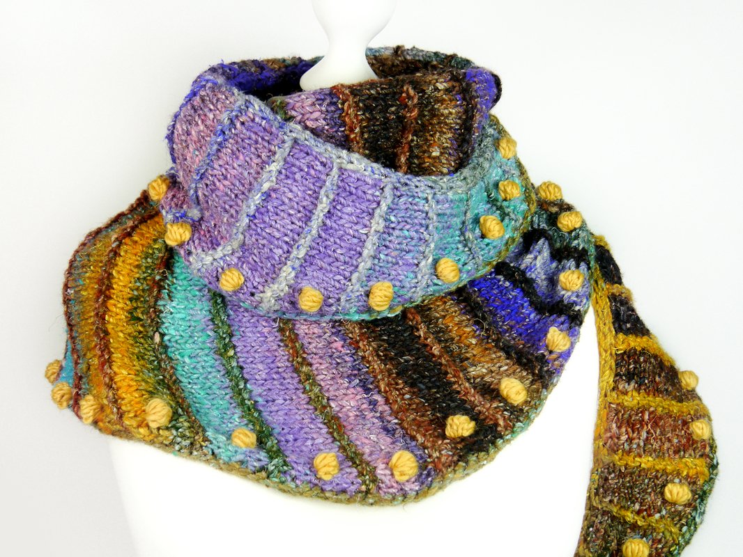 Shawl SNUGGLY SNUGGLE knitting pattern