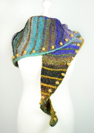 Shawl SNUGGLY SNUGGLE knitting pattern