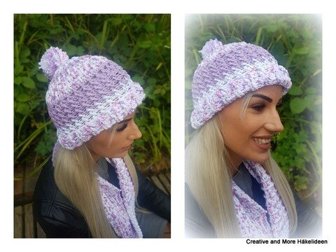 Häkelanleitung Mützenset "Hope"