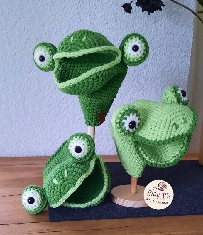 Handpuppe Fröschle Häkelanleitung - Bild 9