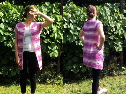 Longweste "Dornröschens Traum" häkeln in jeder Größe