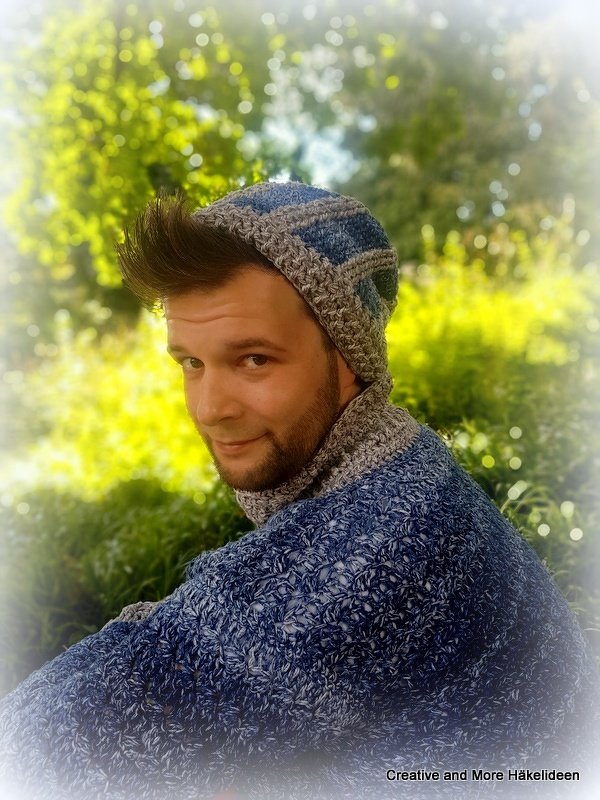 Häkelanleitung Beanie "Blue Denim" - Bild 6