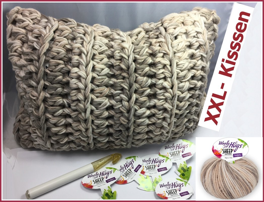 XXL-Kissen aus Woolly Hugs SHEEP