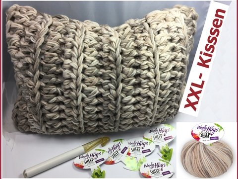XXL-Kissen aus Woolly Hugs SHEEP