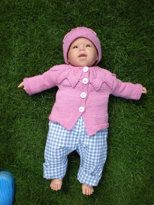 Jacke mit Mütze RVO in 3 Größen Strickanleitung