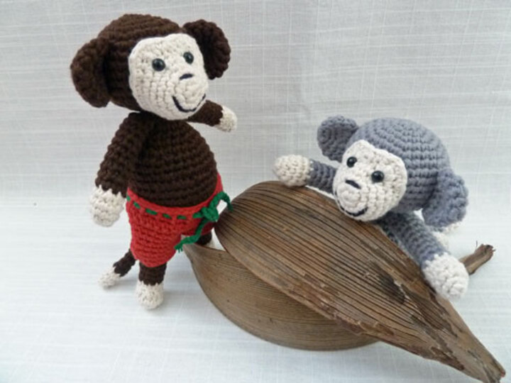 Häkelanleitung - Amigurumi Äffchen