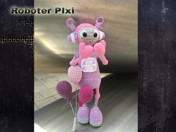 Roboter Pixi Häkelanleitung Amigurumi