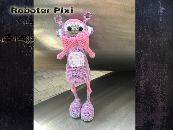 Roboter Pixi Häkelanleitung Amigurumi