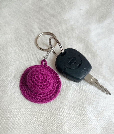 Taschenbaumler/Schlüsselanhänger häkeln - mit Chipversteck - Häkelanleitung