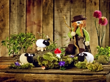 Häkelanleitung Schäfer mit Schafen und Fliegenpilz - PDF Datei